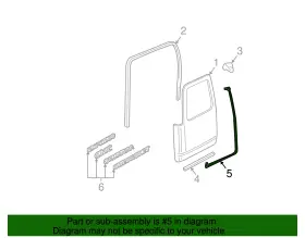 15821953 Gm Genuine Door Seal #3