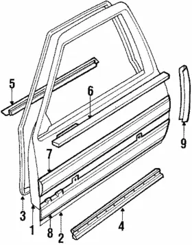 20642425 Gm Genuine Lower Seal Strip