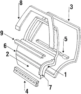 20742931 Gm Genuine Weatherstripping Asm