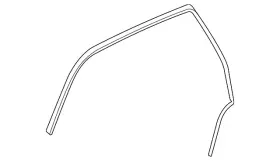 20789461 Gm Genuine Passenger Side Center Pillar Upper Auxiliary Weatherstrip #3