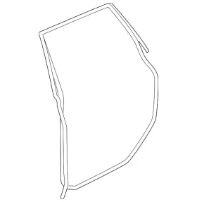 20929650 Gm Genuine Passenger Side Rear Door Weatherstrip #2