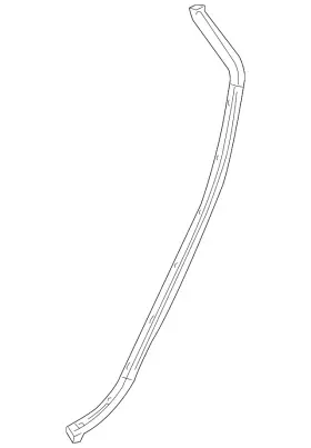 20944485 Gm Genuine Passenger Side Rear Door Auxiliary Weatherstrip