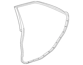 20954978 Gm Genuine Driver Side Rear Door Weatherstrip #2