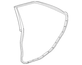 20954979 Gm Genuine Passenger Side Rear Door Weatherstrip