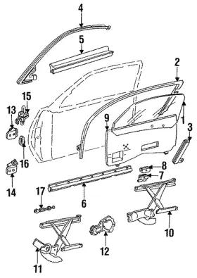 22543221 Gm Genuine Lower Weather-strip