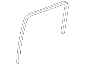 22803679 Gm Genuine Passenger Side Rear Door Window Weatherstrip