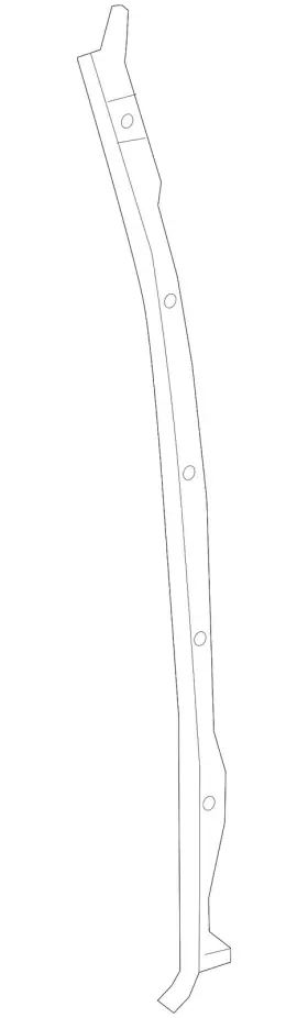 22888056 Gm Genuine Driver Side Front Door Auxiliary Weatherstrip