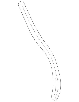 23236799 Gm Genuine Rear Driver Side Door Auxiliary Weatherstrip