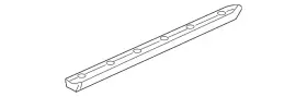 23253022 Gm Genuine Passenger Side Rear Door Lower Auxiliary Weatherstrip