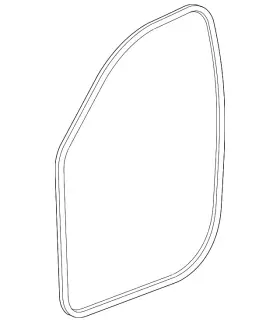23255372 Gm Genuine Passenger Side Front Door Weatherstrip