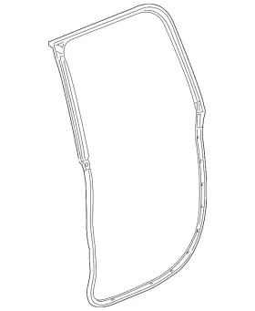23286281 Gm Genuine Driver Side Rear Door Weatherstrip