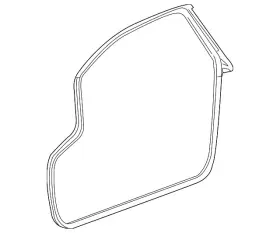 23460380 Gm Genuine Passenger Side Front Door Weatherstrip 23460380 Gm Genuine Passenger Side Front Door Weatherstrip