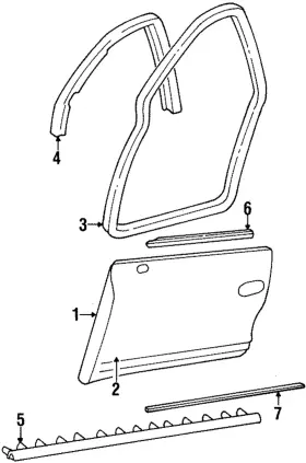 25626894 Gm Genuine Lower Weather-strip