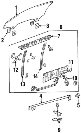 25633170 Gm Genuine Inner Weather-strip