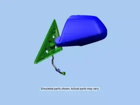 25828084 Gm Genuine Primed Driver Side Mirror