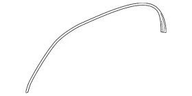 25829334 Gm Genuine Passenger Side Center Pillar Upper Auxiliary Weatherstrip