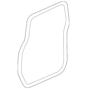 25977402 Gm Genuine Driver Side Front Door Auxiliary Weatherstrip #2