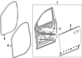 26334452 Gm Genuine Door Weather-strip 26334452 Gm Genuine Door Weather-strip