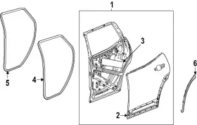 26334502 Gm Genuine F S Weatherstrip