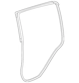 42454860 Gm Genuine Rear Passenger Side Door Weatherstrip