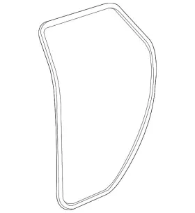 42571101 Gm 42785951 Genuine Rear Passenger Side Door Weatherstrip #42571101
