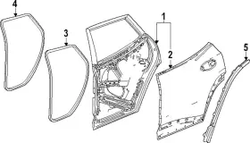 42909467 Gm Genuine Door Weather-strip