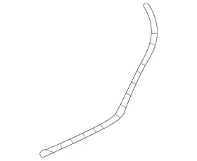 84028334 Gm Genuine Rear Driver Side Door Lower Auxiliary Weatherstrip