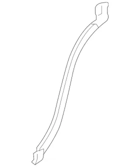 84102020 Gm Genuine Rear Driver Side Door Below Belt Auxiliary Weatherstrip #2