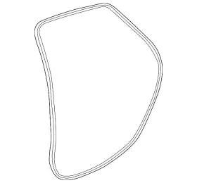 84234950 Gm Genuine Rear Driver Side Door Weatherstrip