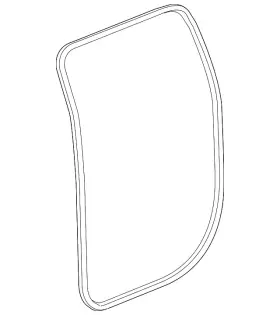 84237252 Gm Genuine Rear Side Door Weatherstrip #2