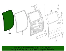 84655163 Gm Genuine Rear Side Door Weatherstrip #3