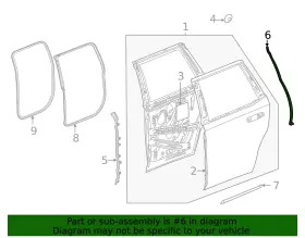 84741544 Gm Genuine Rear Weather-strip #2