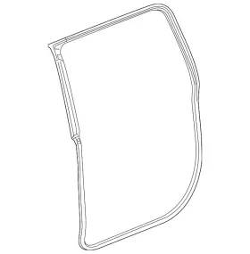 84741729 Gm Genuine Rear Driver Side Door Weatherstrip