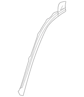 84769031 Gm Genuine Rear Driver Side Door Below Belt Auxiliary Weatherstrip #2 84769031 Gm Genuine Rear Driver Side Door Below Belt Auxiliary Weatherstrip #2