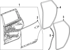 84798320 Gm Genuine Door Weather-strip