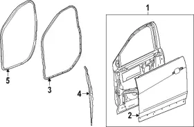 84798323 Gm Genuine Door Weather-strip 84798323 Gm Genuine Door Weather-strip
