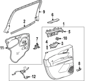 84798410 Gm Genuine Belt Weather-strip 84798410 Gm Genuine Belt Weather-strip