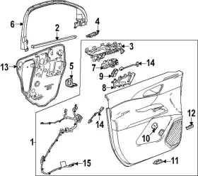 84798421 Gm Genuine Belt Weather-strip
