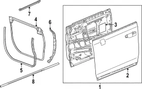 84848095 Gm Genuine Door Weather-strip