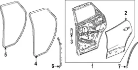 84969356 Gm Genuine Door Weather-strip