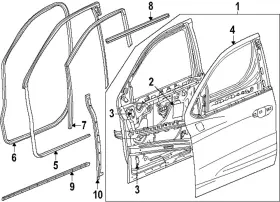 85125208 Gm Genuine Weatherstrip 85125208 Gm Genuine Weatherstrip