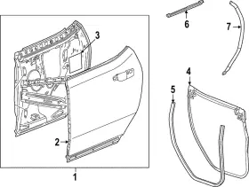 85137399 Gm Genuine Door Weather-strip