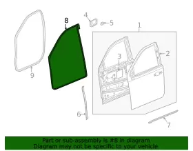 85530939 Gm Genuine Door Weather-strip #2