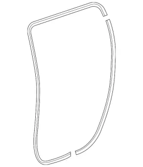Gm 85732930 Genuine Weather-strip On Body