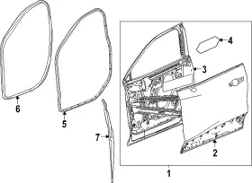 86597899 Gm Genuine F S Weatherstrip