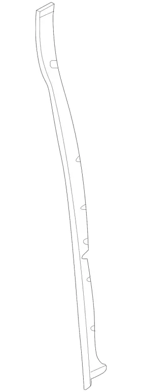 84785031 Gm 86780899 Genuine Front Driver Side Door Lower Auxiliary Weatherstrip #84785031 #2