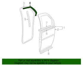 86786374 Gm Genuine Drip Weather-strip #2