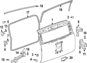87846865 Gm Genuine Surround Weather-strip