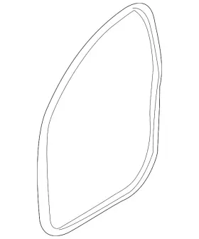 92253114 Gm Genuine Front Door Window Weatherstrip #2