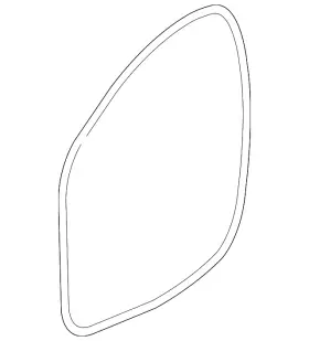 95440405 Gm Genuine Driver Side Front Door Weatherstrip